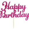 Culpitt Taarttopper Happy Birthday Roze 15x8cm Outlet