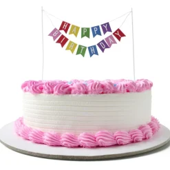 Overig Taarttopper Happy Birthday Vlaggenlijn Sale