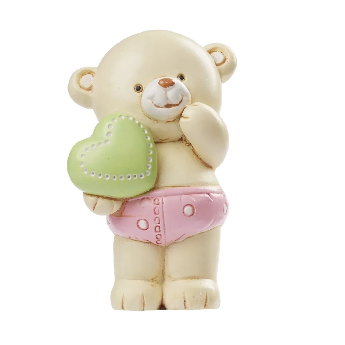 Overig Taarttopper Teddybeer Roze Polystone 6cm**