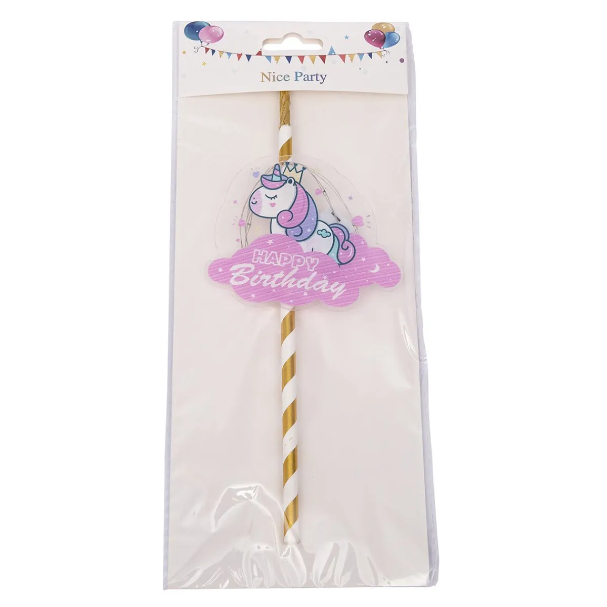 Overig Taarttopper Unicorn Happy Birthday** Sale
