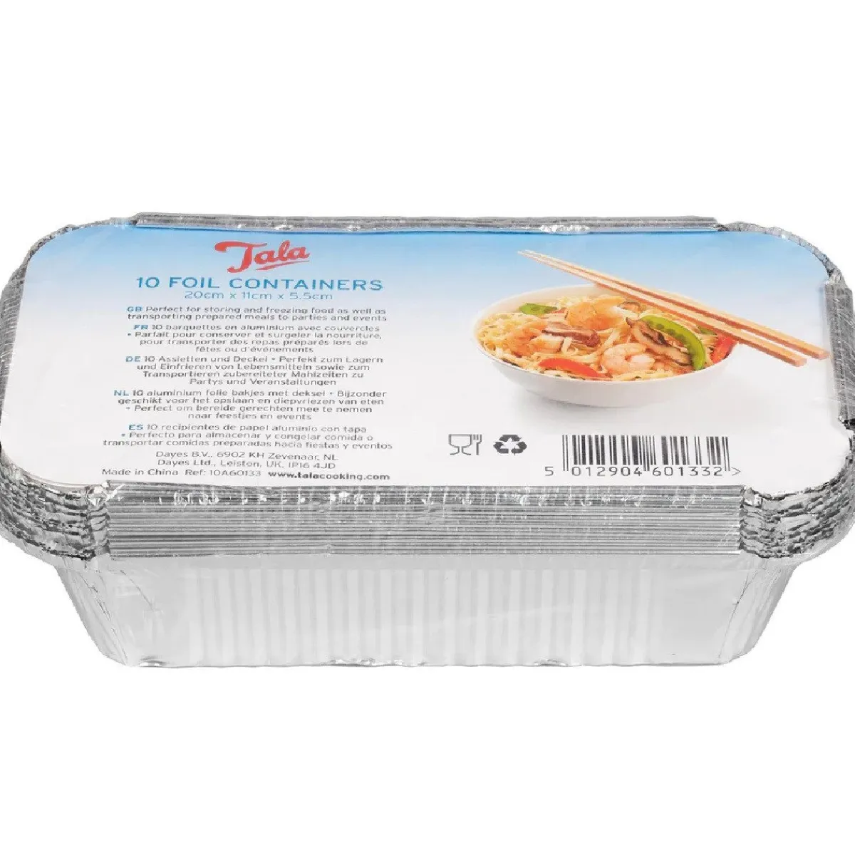Tala Aluminium Bakvorm met Deksel 20x11x5,5cm Set/10 Hot