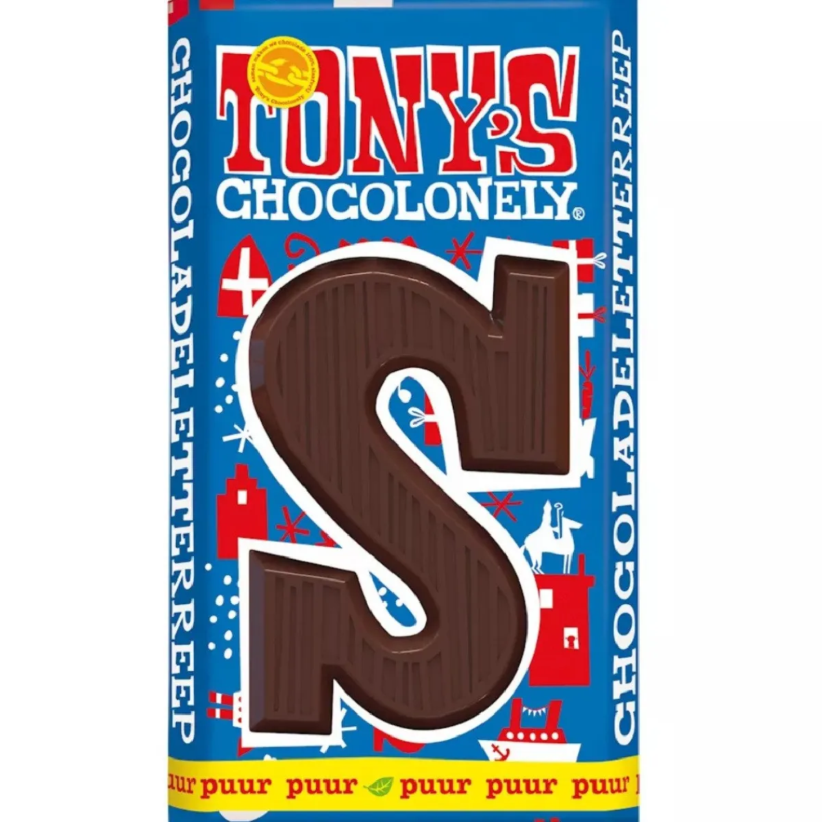 Overig Tony's Chocolonely Letterreep Puur - S - 180g Sale