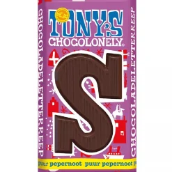 Tony's Chocolonely Letterreep Puur Pepernoot - S - 180g Clearance