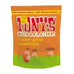 Overig Tony's Chocolonely Paaseitjes Melk Caramel Zeezout 178g Clearance