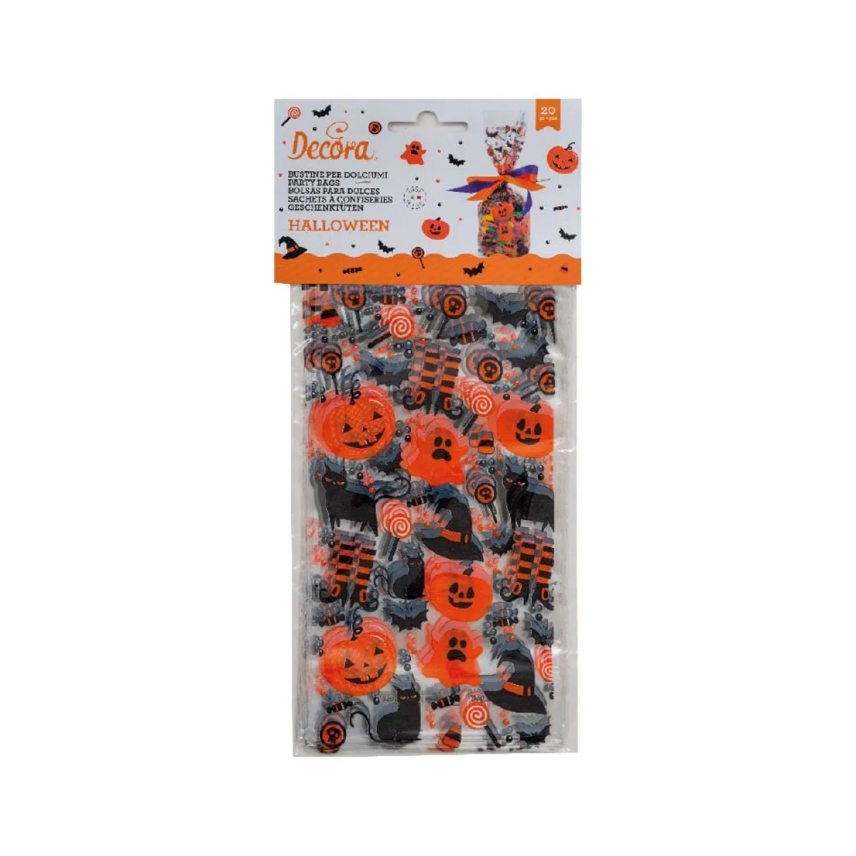 Decora Traktatiezakjes Halloween 12,5x3x24(h)cm 20 stuks** Best