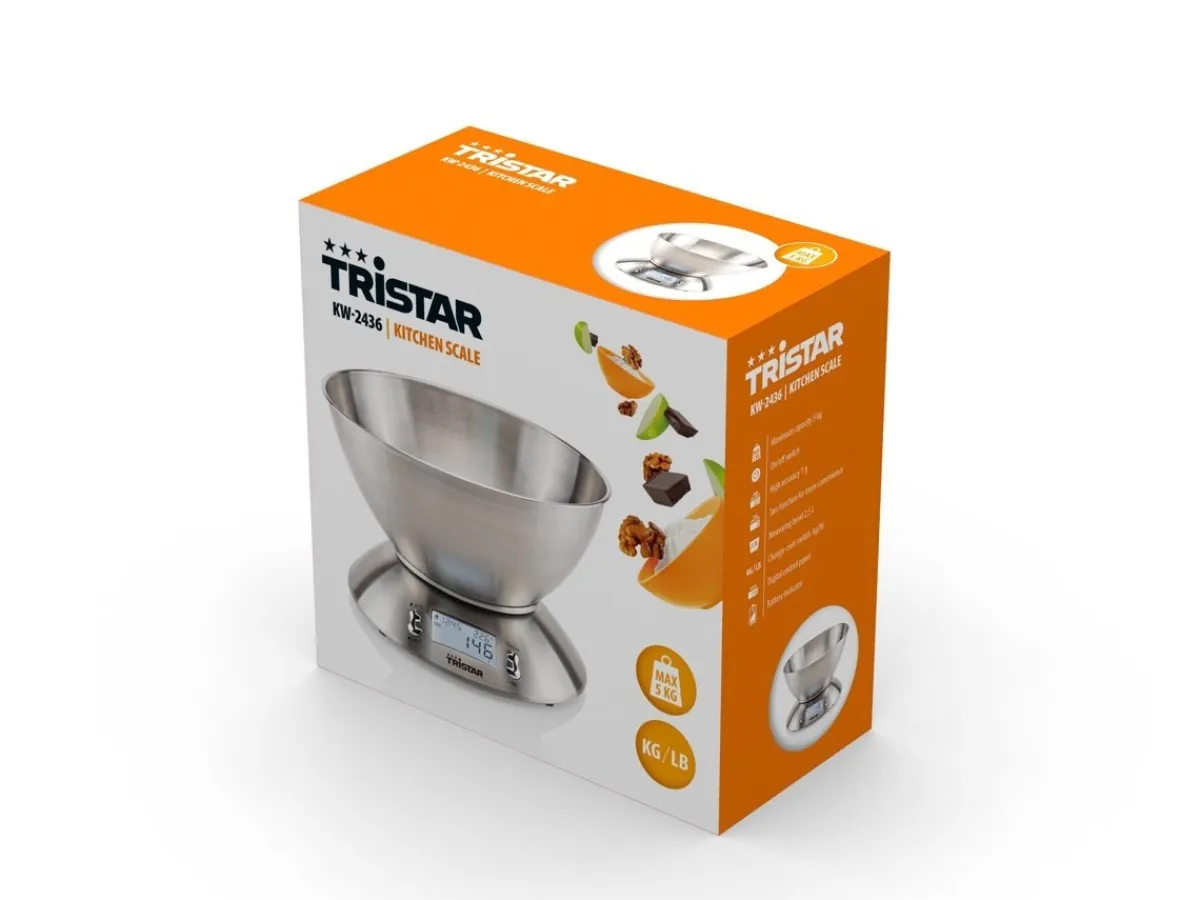Tristar Keukenweegschaal met Mengkom 5kg Clearance