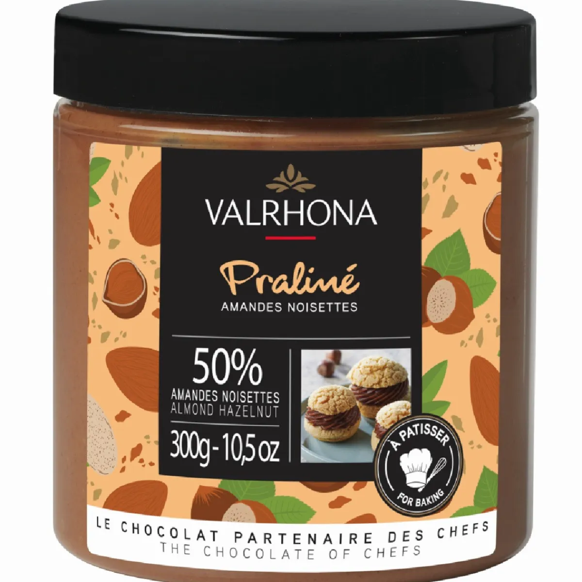 Valrhona Praliné Amandel/Hazelnoot 50% 300g Hot