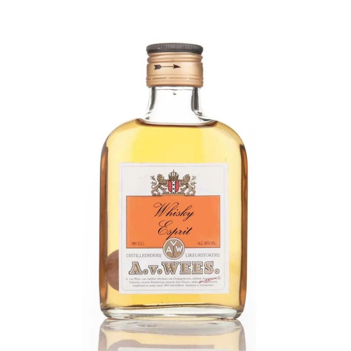 A. van Wees Van Wees Whisky Esprit 60% (voor patisserie) 200ml** Best