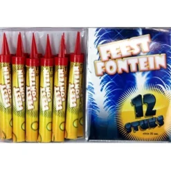 Overig Vuurwerk Feestfontein met Voetje Zilver 35sec. 12st. Clearance