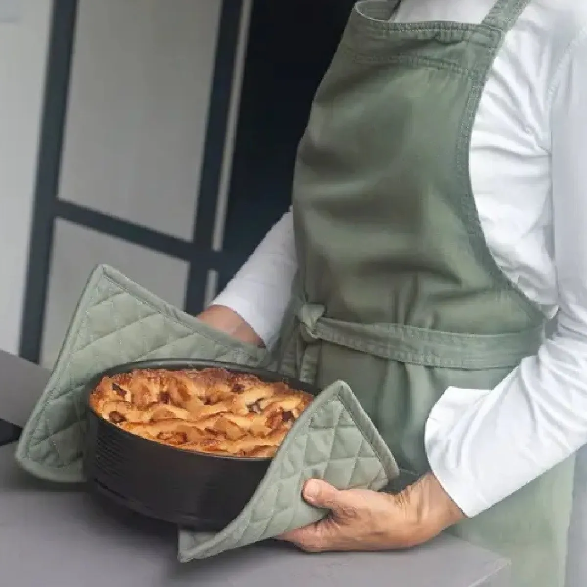 Walra Keukenschort Legergroen Best
