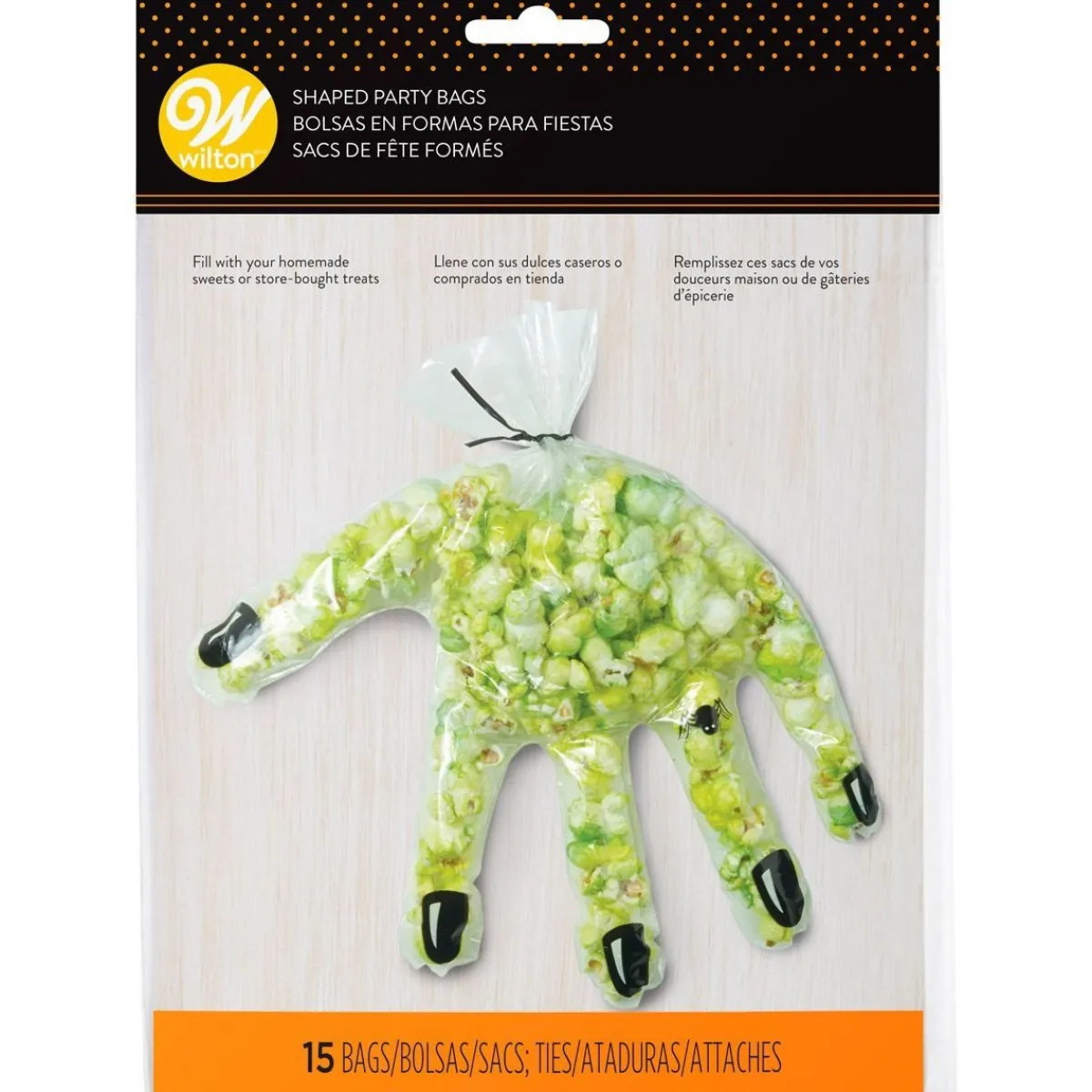 Wilton Handvormige Traktatiezakjes Halloween 15st Outlet