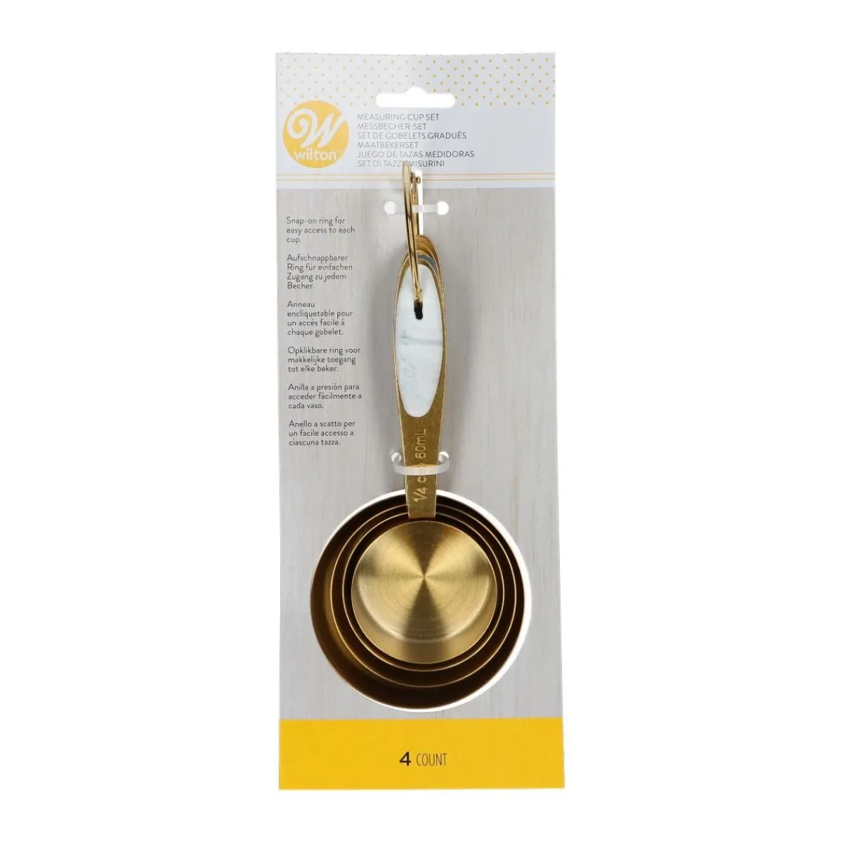 Wilton Maatbekers Goud Set/4 Discount