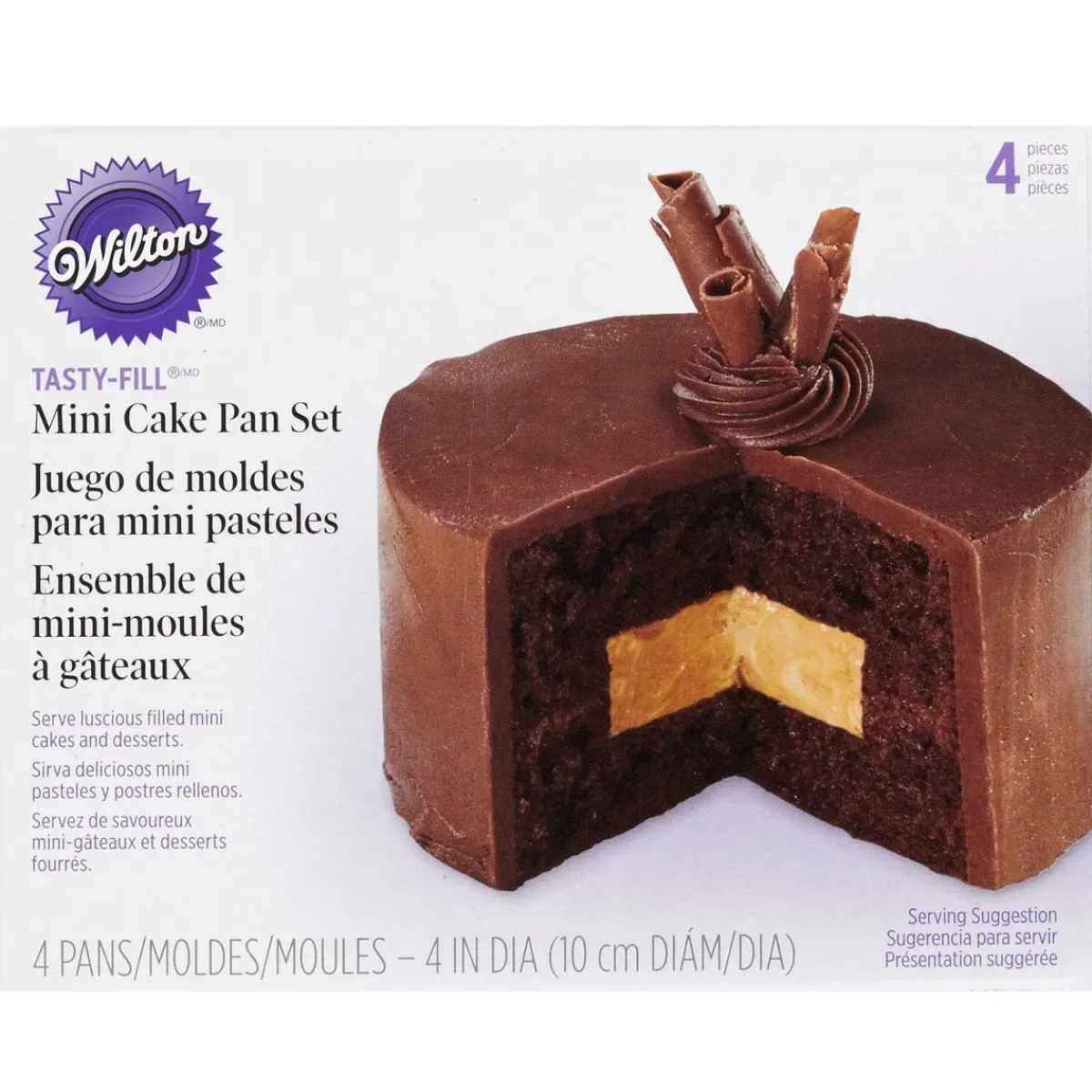 Wilton Mini Bakvorm Gevulde Cake Ø10cm Set/4