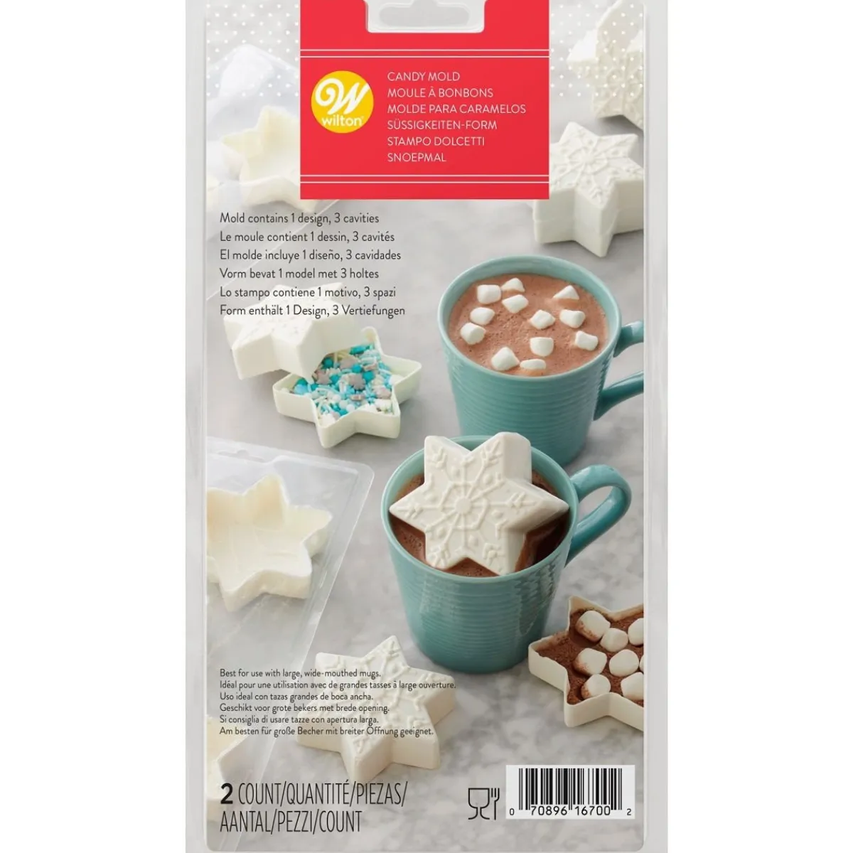 Wilton Plastic Bonbonvorm Choco Bomb Sneeuwvlok Set/2 Hot