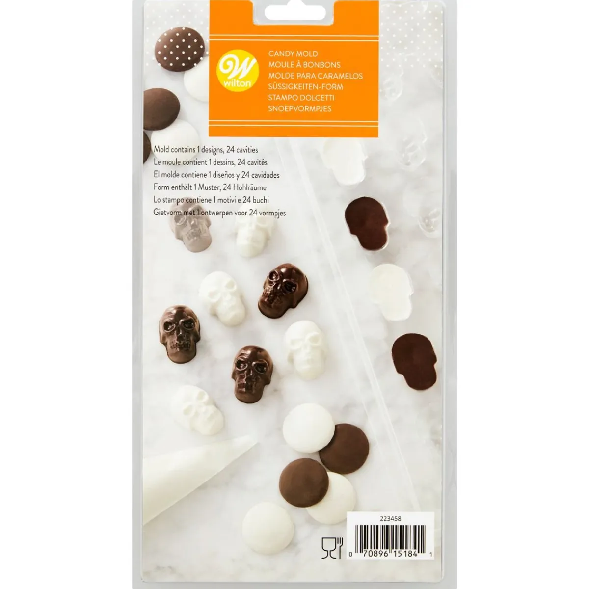 Wilton Plastic Bonbonvorm Doodshoofdjes (24x) Sale