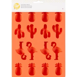 Wilton Siliconen Candy Mold Ananas/Cactus/Flamingo Clearance