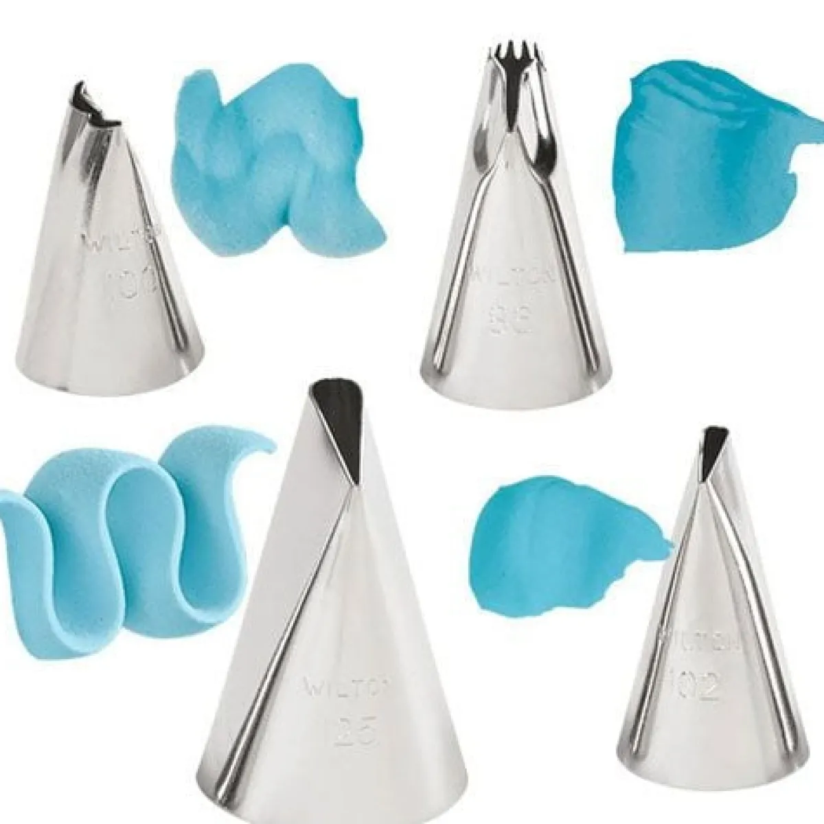 Wilton Spuitmondjes Set (#86, #100, #102, #125) Clearance