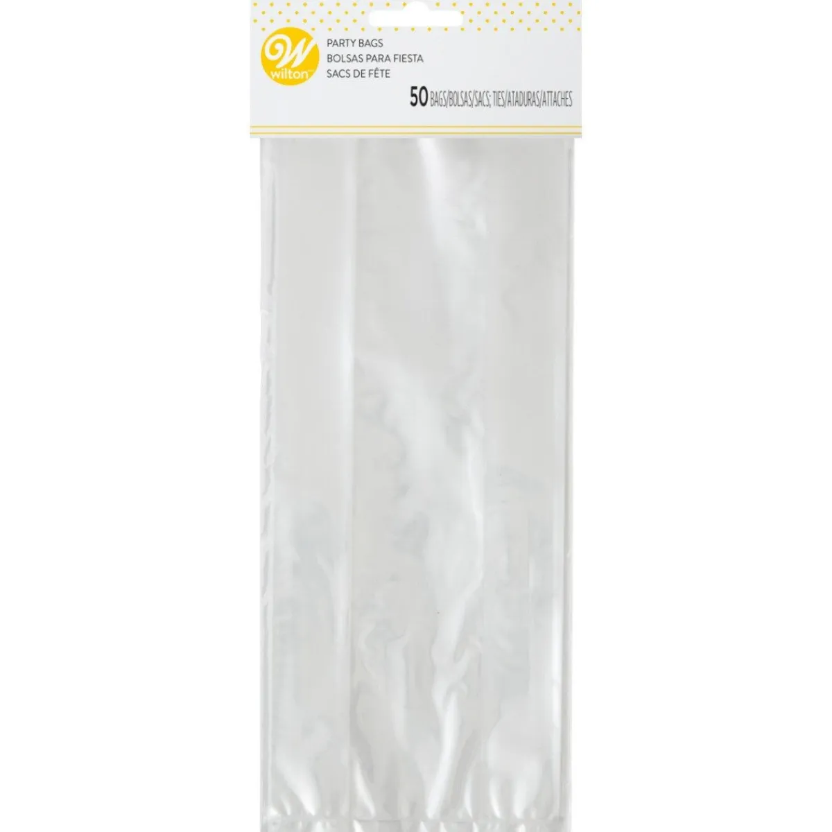 Wilton Traktatiezakjes Transparant 10x24cm 50st Discount