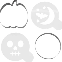 Wilton Uitsteker & Stencil Halloween Set/4 Online