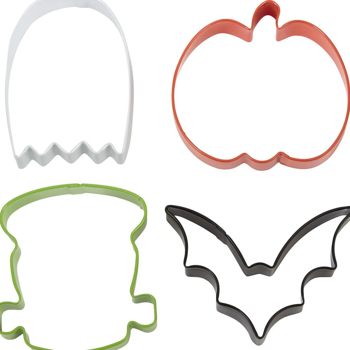 Wilton Uitsteker Vleermuis/Pompoen/Geest/Frankenstein Set/4 New