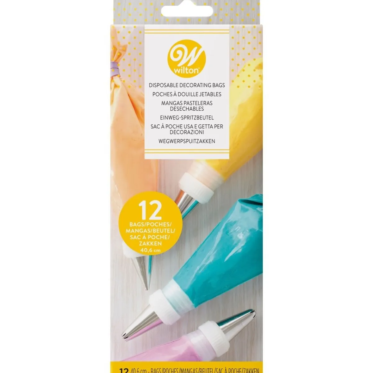 Wilton Wegwerp Spuitzakken 40 cm 12 stuks New